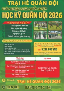 Hành Trình Tự Lập Tuyệt Vời Cùng Học Kỳ Hè Quân Đội 2026 Cho Trẻ 1