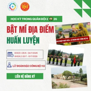 Khóa Huấn Luyện Học Kỳ Quân Đội 2026: Dạy Trẻ Tự Lập, Rèn Luyện Trách Nhiệm