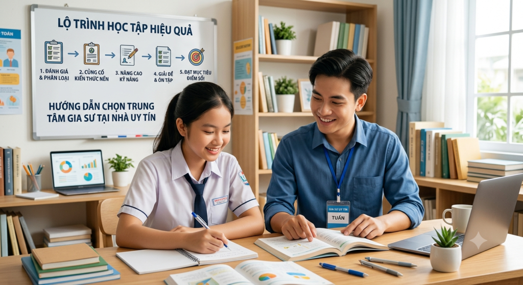 Hướng dẫn chọn trung tâm gia sư tại nhà uy tín và lộ trình học tập hiệu quả